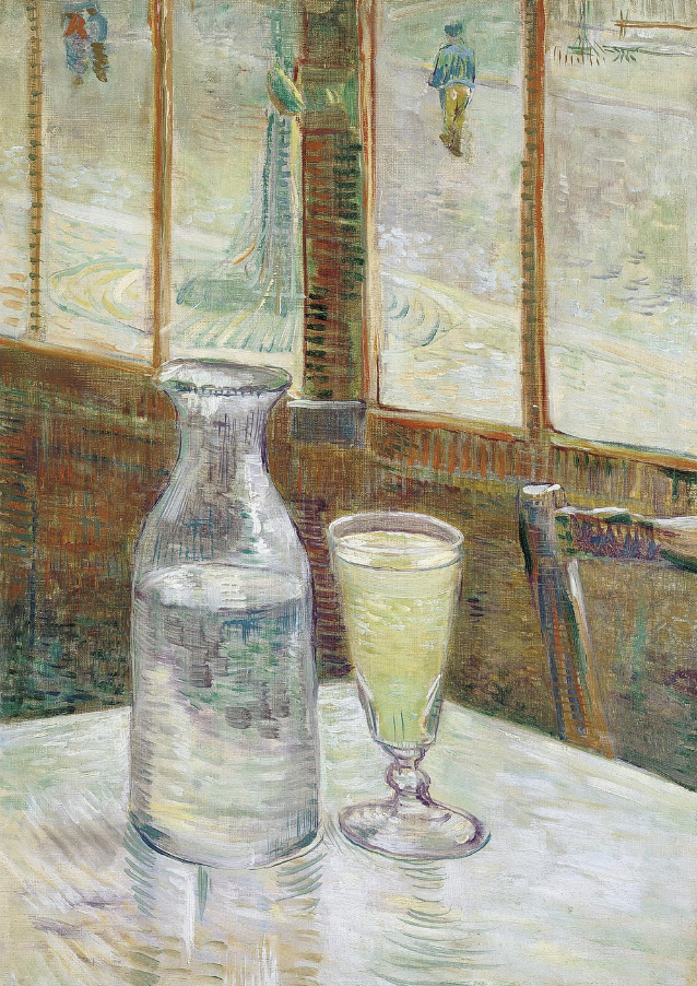 Vincent van Gogh - Cafétisch mit Absinth, 1887